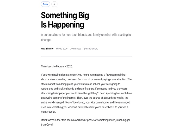 Capa de: Something Big Is Happening